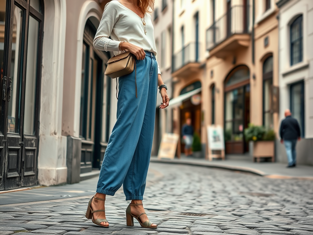 glasscontrol.co.uk | Création de Looks Vintage avec un Pantalon Bleu et des Accessoires